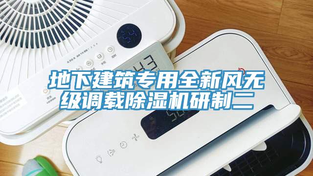 地下建筑專用全新風無級調載除濕機研制二