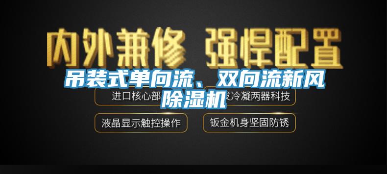 吊裝式單向流、雙向流新風除濕機